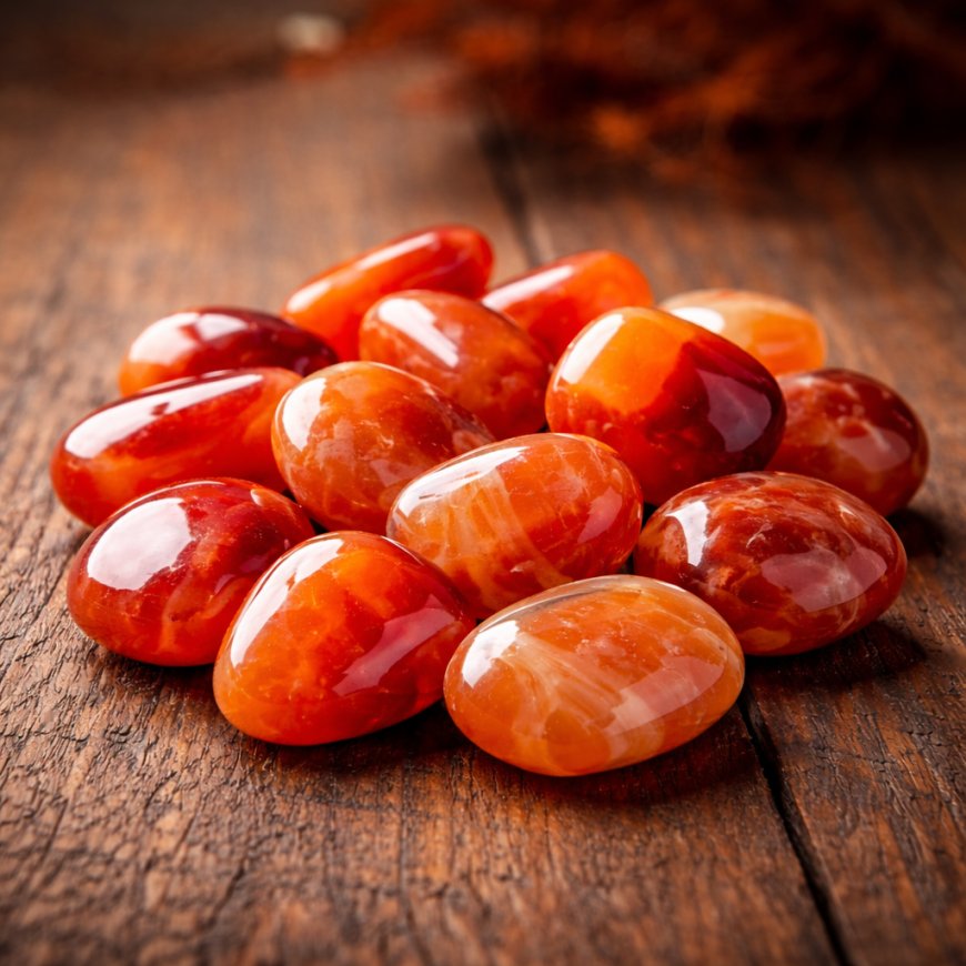 Karneol: Der leuchtende Pfad zur Motivation und zum Mut